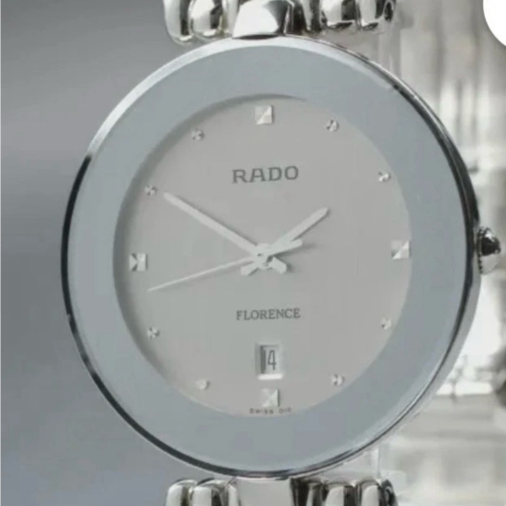 Rado Silver and White Florence Ladies Watch
